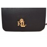POLO RALPH LAUREN - MADISON Leather bag with metal Logo - Black
