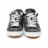 2 STAR - Sneakers in glitter con pelliccia - Nero/silver