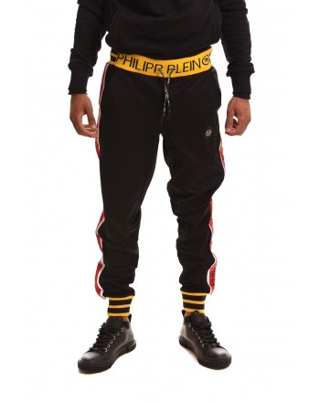 PHILIPP PLEIN - Jogging Trousers with Logo Band - Black