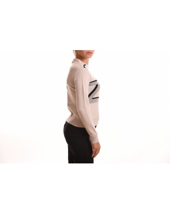 ALBERTA FERRETTI - Cashmere sweater with Logo - Ivory