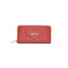 LOVE MOSCHINO - Zip Around Heart Wallet - Red