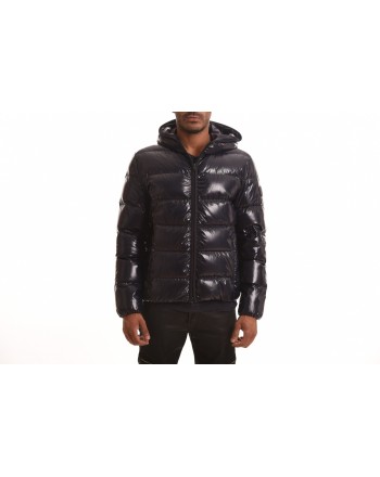 FAY - Quilted down jacket with hood - Blue