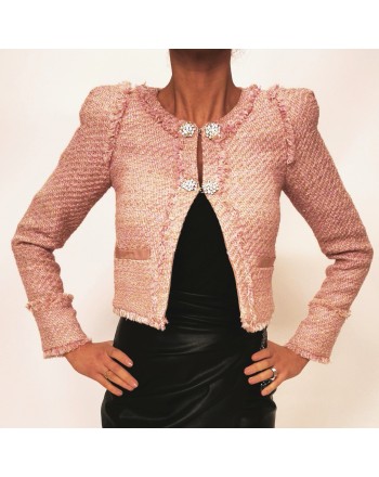 PINKO - SCUCIRE jacket with jewel buttons - Pink