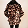 PINKO - Leopard print faux fur parka - Beige/Brown
