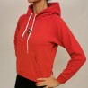 POLO RALPH LAUREN - Cotton Hood Sweatshirt with Front Logo - Rosso