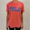 POLO RALPH LAUREN - POLO print cotton t-shirt - Nantucket red