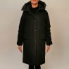 DUVETICA - Long TEGMEN down jacket with hood - Black