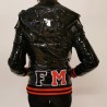 FRANKIE MORELLO - BOMBER faux leather jacket - Black