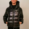 DUVETICA -  KUMA Quilted short jacket with hood - Black