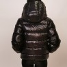 DUVETICA -  KUMA Quilted short jacket with hood - Black