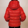 DUVETICA -  KUMA Quilted short jacket with hood - Scarlet