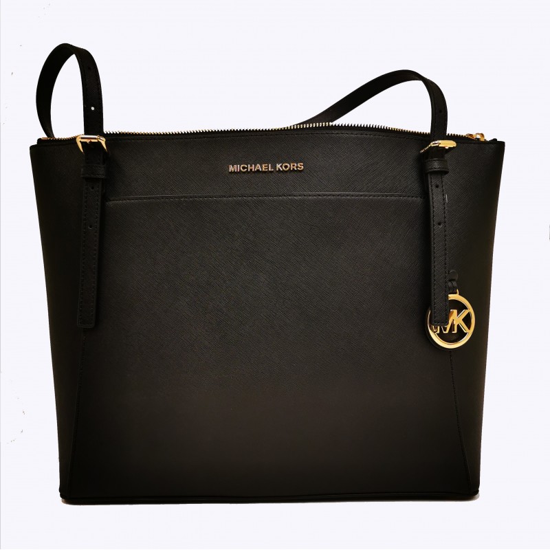 MICHAEL BY MICHAEL KORS - VOYAGER leather tote bag - Black