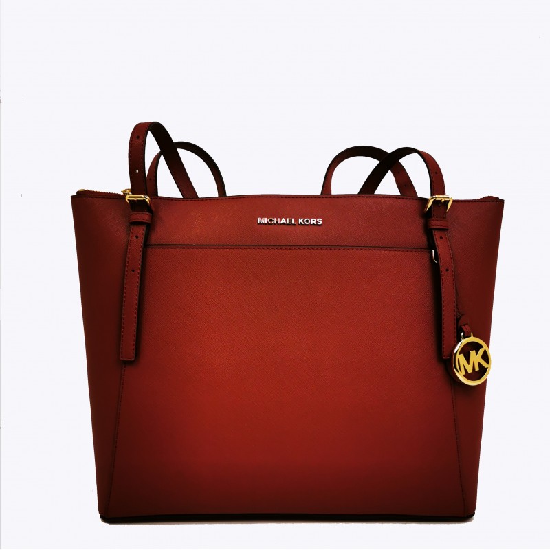 MICHAEL BY MICHAEL KORS - VOYAGER leather tote bag - Brandy