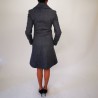 BLUMARINE - Wool Coat with Heart Pockets - Blended Grey