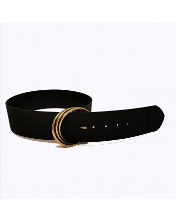 PINKO - SALINAS belt with ring buckle - Black