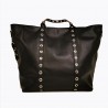 RED VALENTINO - Shopping Bag with Metallic Details - Black