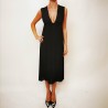 RED VALENTINO - Double Georgette Dress - Black