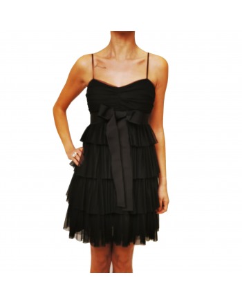 RED VALENTINO -  Pleated tulle dress