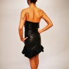 PINKO -  Eco leather Dress STRANAMORE -Black
