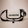 LOVE MOSCHINO - Leather shoulder bag - White/Black