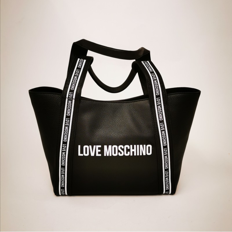 LOVE MOSCHINO - Borsa Shopping in pelle - Nero
