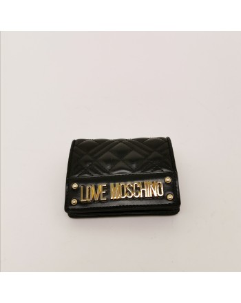 LOVE MOSCHINO - Portafogli con Logo Metallico - Nero
