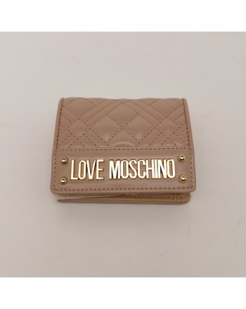 LOVE MOSCHINO - Portafogli con Logo Metallico - Rosa