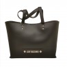 LOVE MOSCHINO - Shopping leather bag - Black