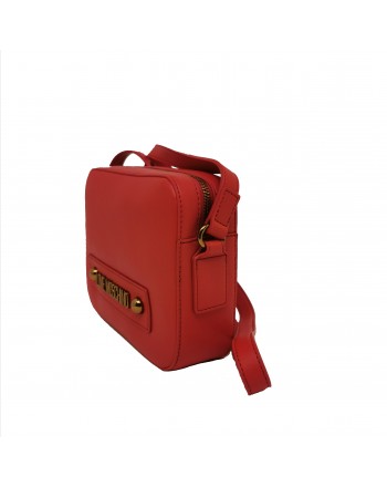 LOVE MOSCHINO - Leather bag with shoulder strap - Red