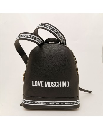 LOVE MOSCHINO - Faux leather backpack - Black