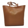 LOVE MOSCHINO - Big Shopping Bag with Heart Chain - Leather