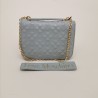LOVE MOSCHINO - Quilted Bag with Metallic Chain - Nuvola