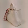 EMPORIO ARMANI - Leather shopping bag - White/Leather