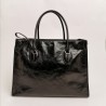 TOD'S -  Shopping bag nera in pelle di vitello