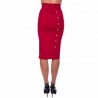 PINKO - Full Milano  CEROTTO Skirt - Red