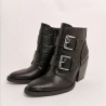 MADDEN GIRL - Texan Boots with Reptile Print - Black
