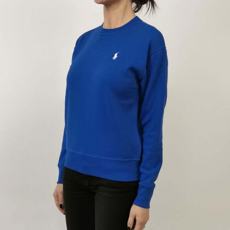 POLO RALPH LAUREN - Cotton Sweatshirt with Logo - Heritage Blue