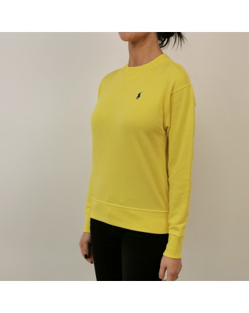 POLO RALPH LAUREN - Cotton Sweatshirt with Logo - Yellow Crush