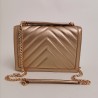 LOVE MOSCHINO -  Pounded shoulder bag - Copper color