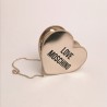 LOVE MOSCHINO - Heart shaped bag - Platinum