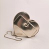 LOVE MOSCHINO - Heart shaped bag - Platinum