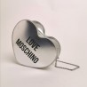 LOVE MOSCHINO - Heart shaped bag - Silver