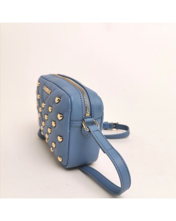 LOVE MOSCHINO -  Shoulder bag with studs - light blue