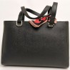 LOVE MOSCHINO - Saffiano leather bag with bow - black