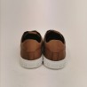 TOD'S - Leather Sneakers with T - Dark Camel
