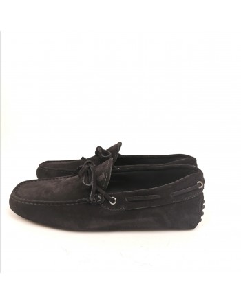 TOD'S - Suede New Laccetto Loafers - Black