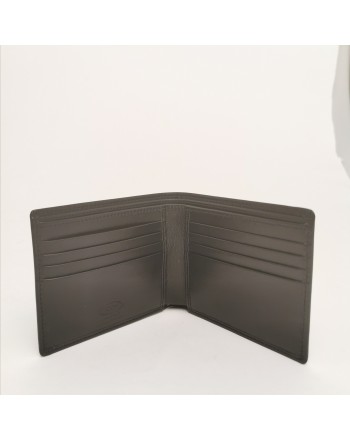 TOD'S - Leather Metallic T Wallet - Black