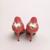 LOVE MOSCHINO - Pumps with heart - Red