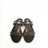 TOD'S - Leather Sandals - Grey/Black