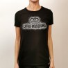 LOVE MOSCHINO - TShirt in Cotone con Logo Strass - Nero